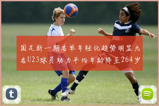 国足新一期名单年轻化趋势明显九名U23球员助力平均年龄降至264岁